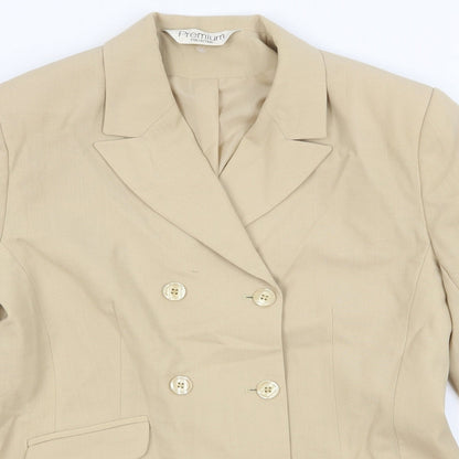 premium collection Womens Beige   Jacket Suit Jacket Size 12