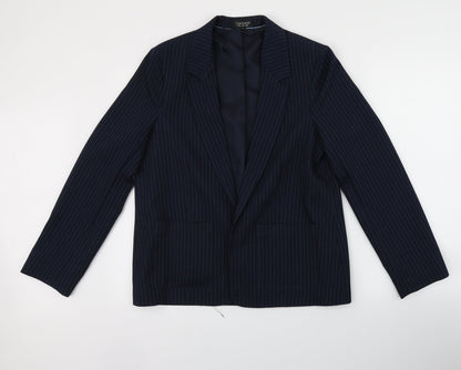 Topshop Womens Blue   Jacket Suit Jacket Size 12