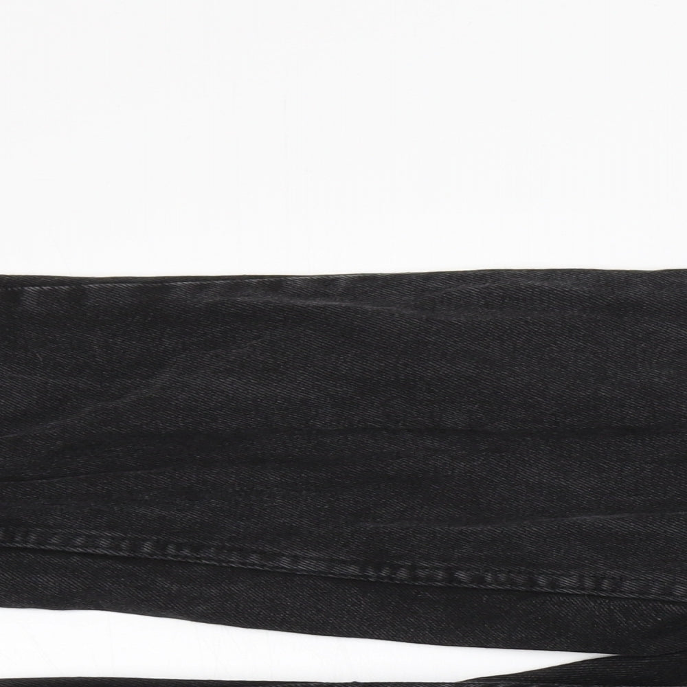 Denim & Co. Womens Black   Mom Jeans Size 10 L26 in