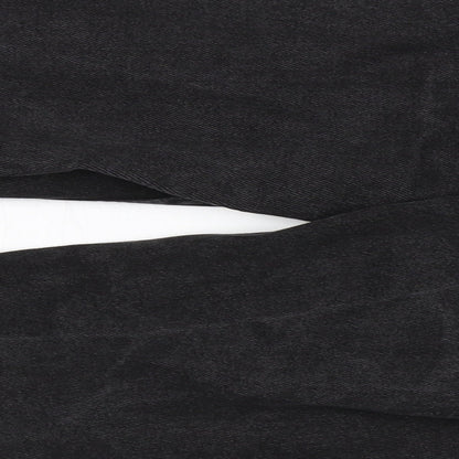 Denim & Co. Womens Black   Mom Jeans Size 10 L26 in