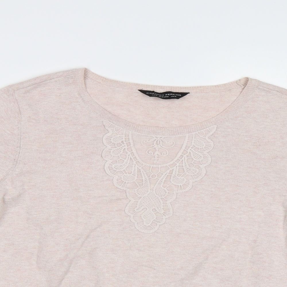 Womens UK Size 14 Dorothy Perkins Pink Pullover Jumper