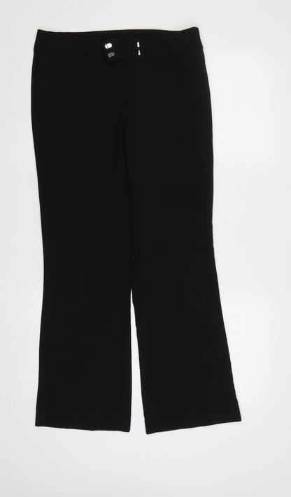 George Womens Black   Dress Pants Trousers Size 10 L28 in