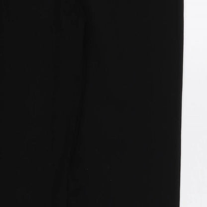 Womens UK Size 12 M&S Regular Fit Dress Pants Black Trousers