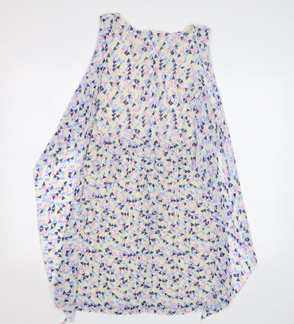 Preworn Womens Multicoloured Geometric  A-Line  Size 8