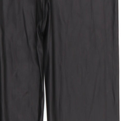 Rebellious Womens Black Batik  Jegging Leggings Size 6 L28 in - Leather Look