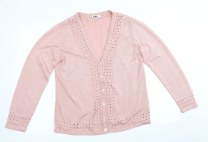 Damart Womens Pink   Cardigan Jumper