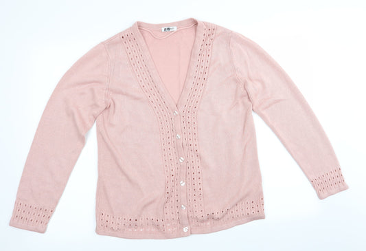 Damart Womens Pink   Cardigan Jumper