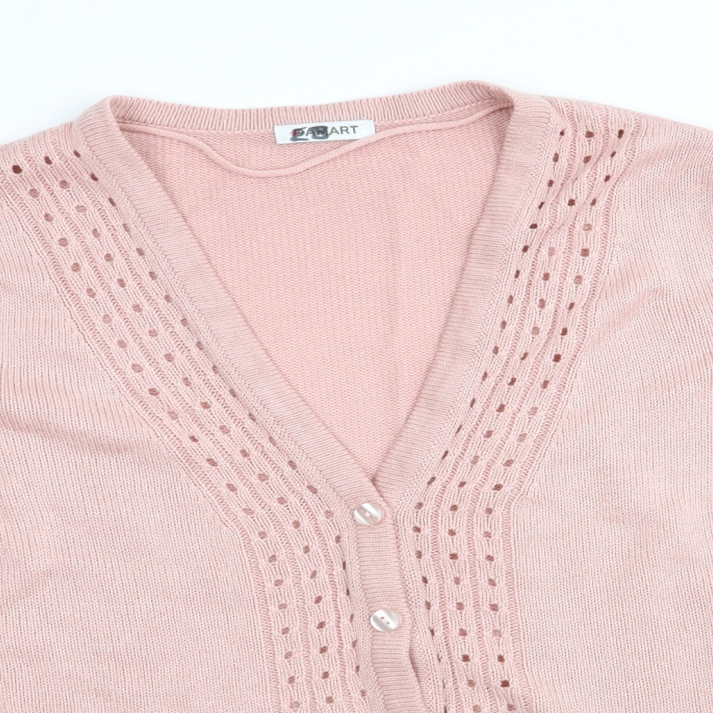 Damart Womens Pink   Cardigan Jumper