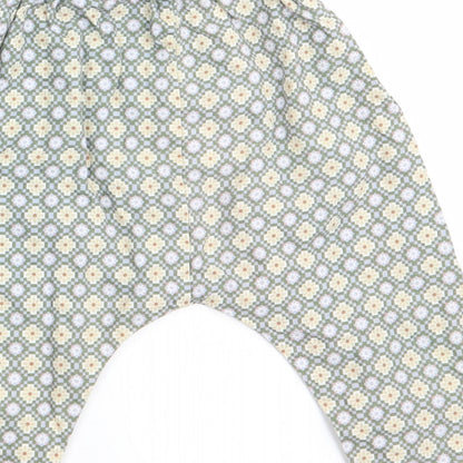 Happyology Girls Green Floral  Cargo Trousers