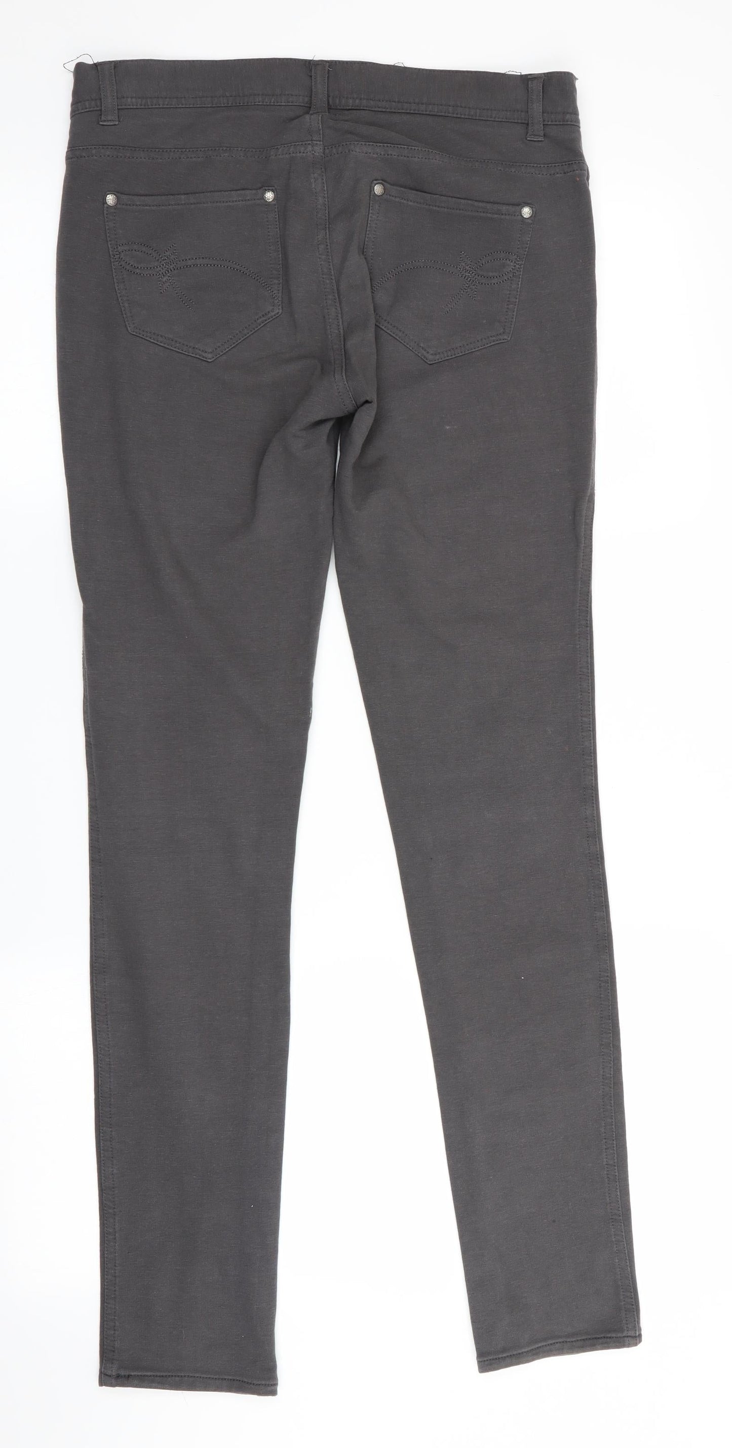 Denim Co - Secret Stretch  Womens Grey   Skinny Jeans Size 10 L31 in