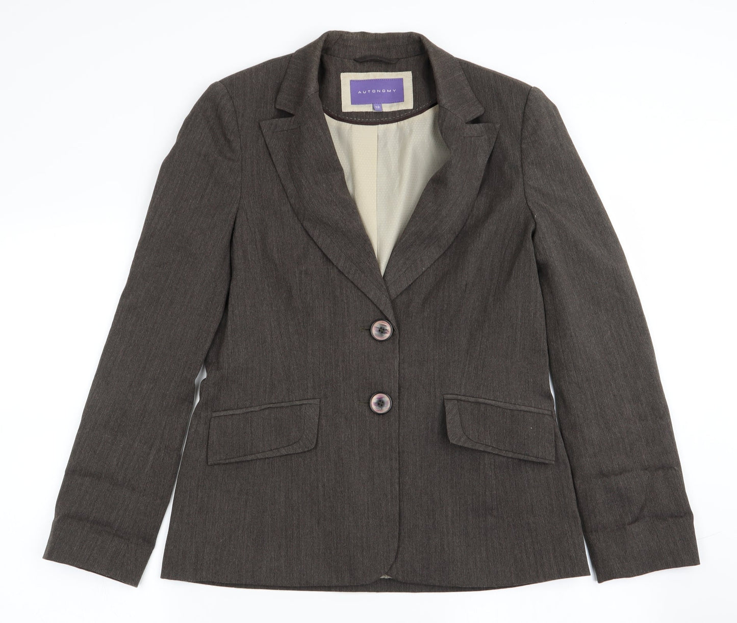 Autonomy Womens Brown   Jacket Suit Jacket Size 12