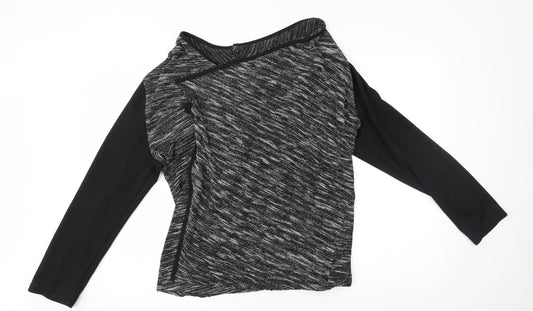 BHS Womens Grey   Wrap Jumper Size 16