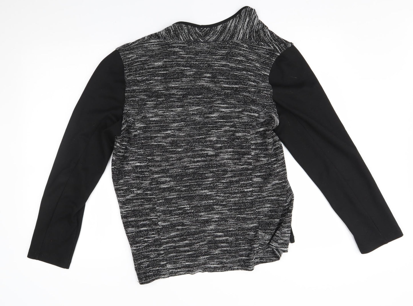Womens UK Size 16 BHS Grey Wrap Jumper
