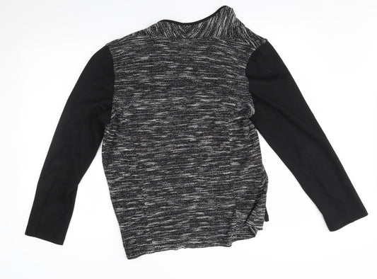 BHS Womens Grey   Wrap Jumper Size 16