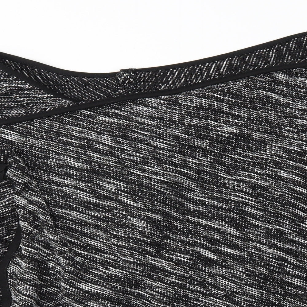 Womens UK Size 16 BHS Grey Wrap Jumper