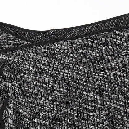Womens UK Size 16 BHS Grey Wrap Jumper