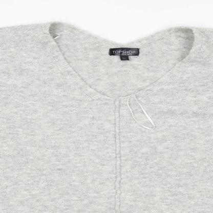 Womens UK Size 14 Topshop Grey Pullover Jumper