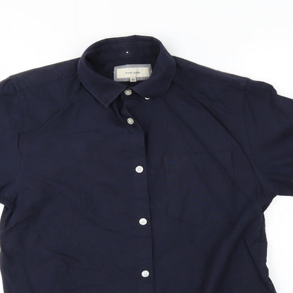 River Island Mens Blue    Button-Up Size XS