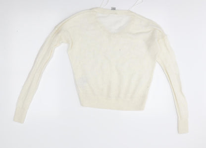 Womens UK Size S H&M Ivory Pullover Jumper