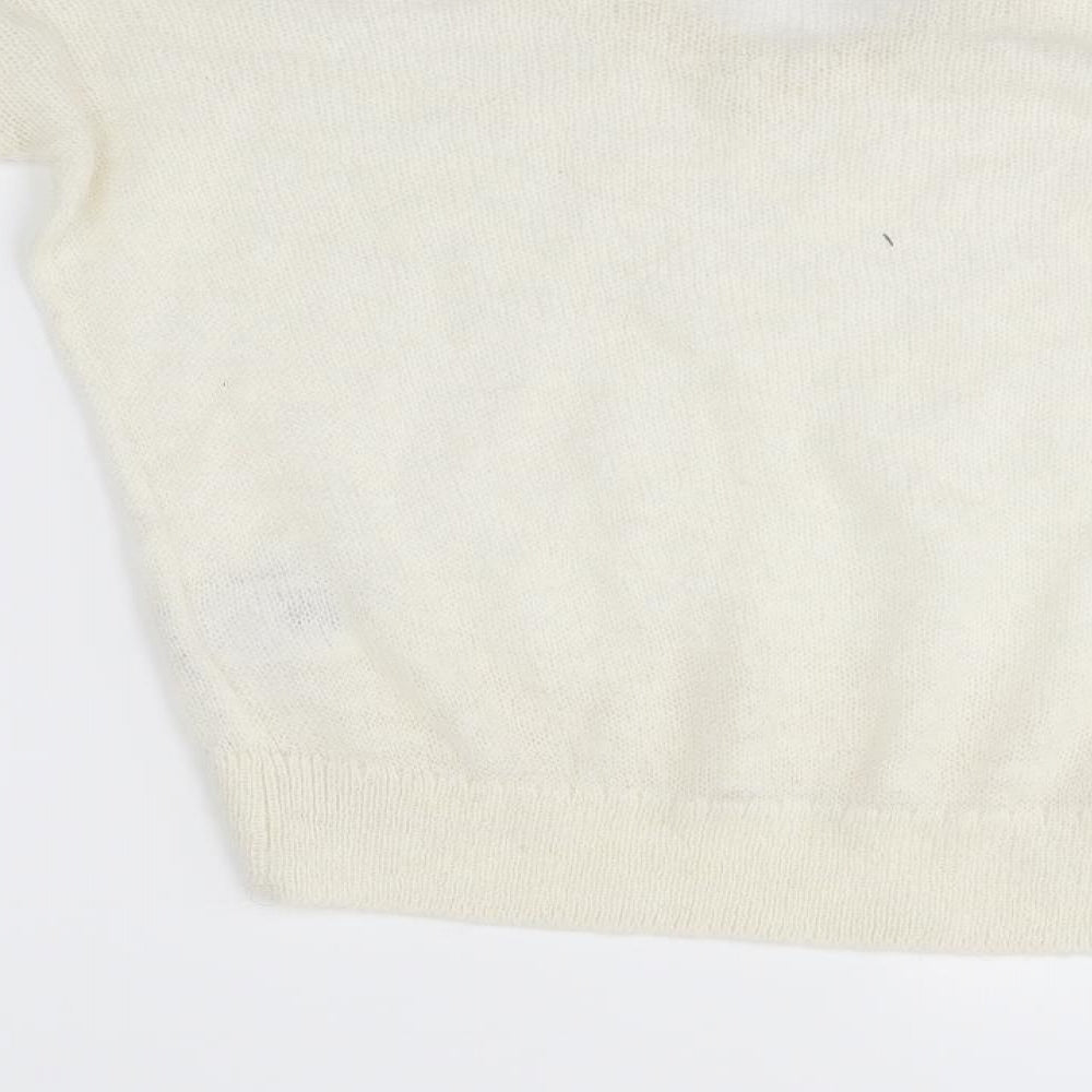 Womens UK Size S H&M Ivory Pullover Jumper