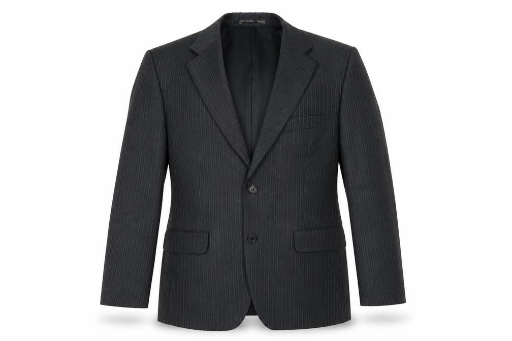 Pinstripe Mens Black Striped  Jacket Blazer