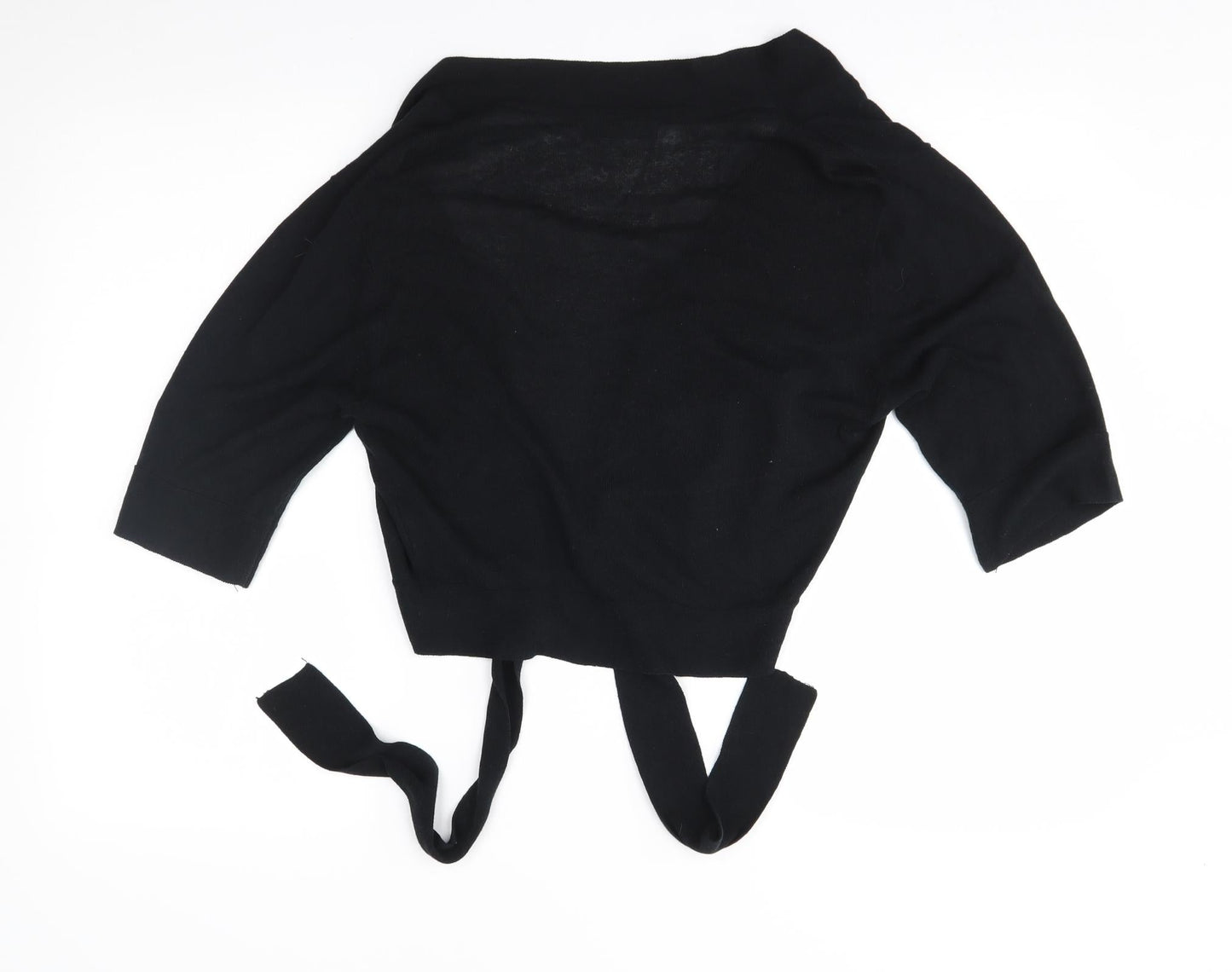 just elegance Womens Black   Cardigan Jumper Size M  - ties