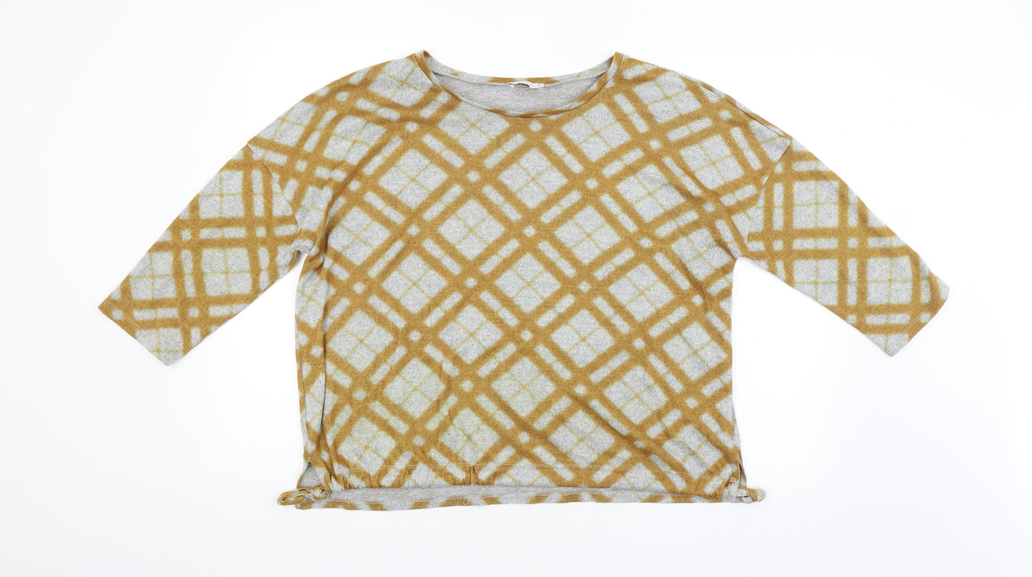 Womens UK Size 14 Papaya Multicoloured Pullover Jumper