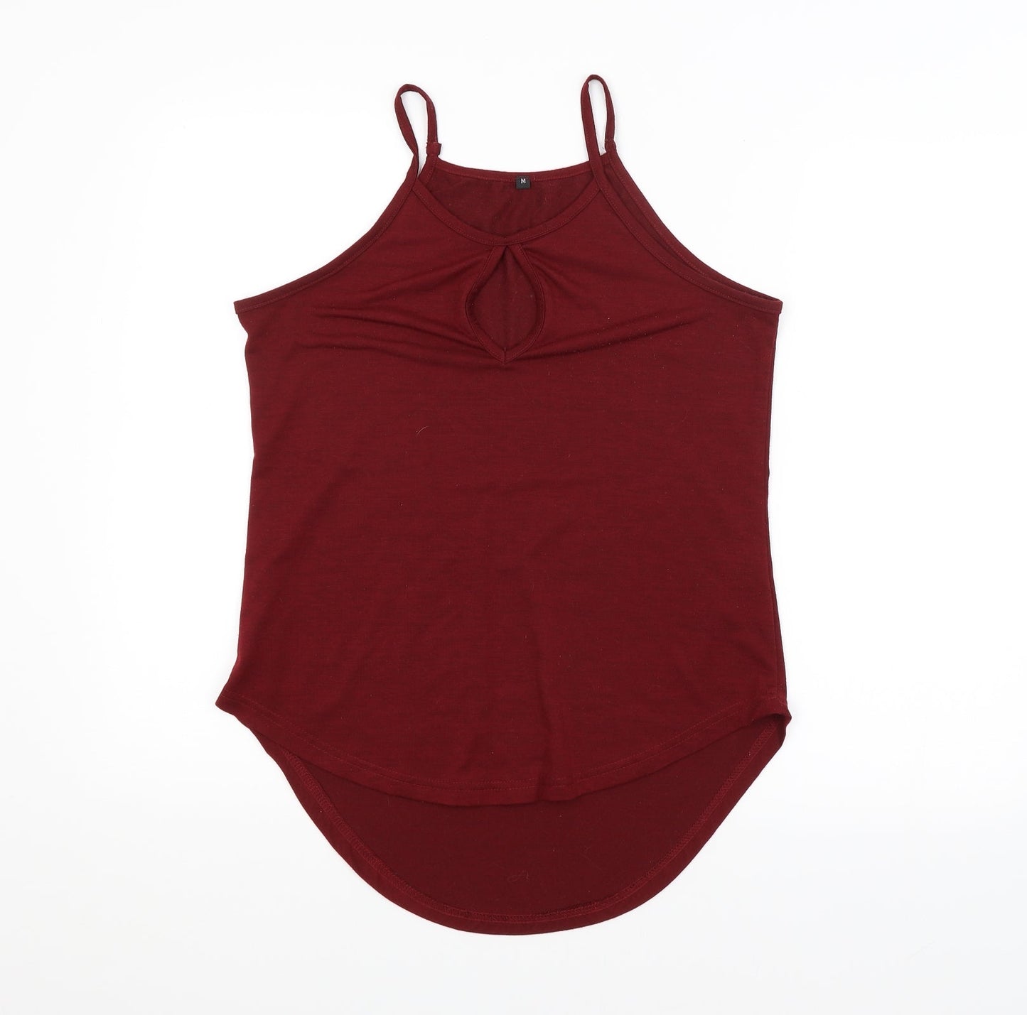 Womens UK Size M Preworn Red Basic Tank