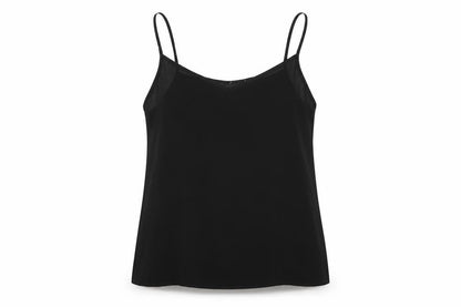 Womens UK Size 14 Preworn Black Basic T-Shirt