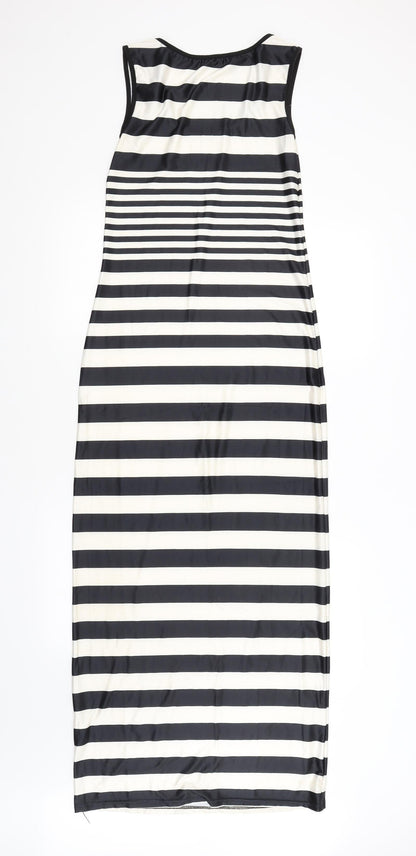 Preworn Womens Multicoloured Striped  Pencil Dress