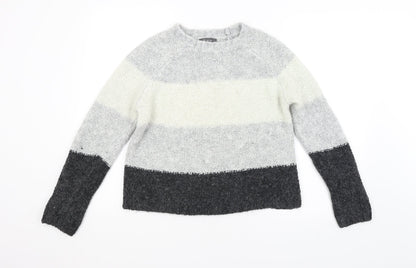 Primark Womens Multicoloured Striped  Pullover Jumper Size 12