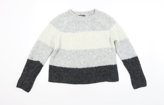 Primark Womens Multicoloured Striped  Pullover Jumper Size 12