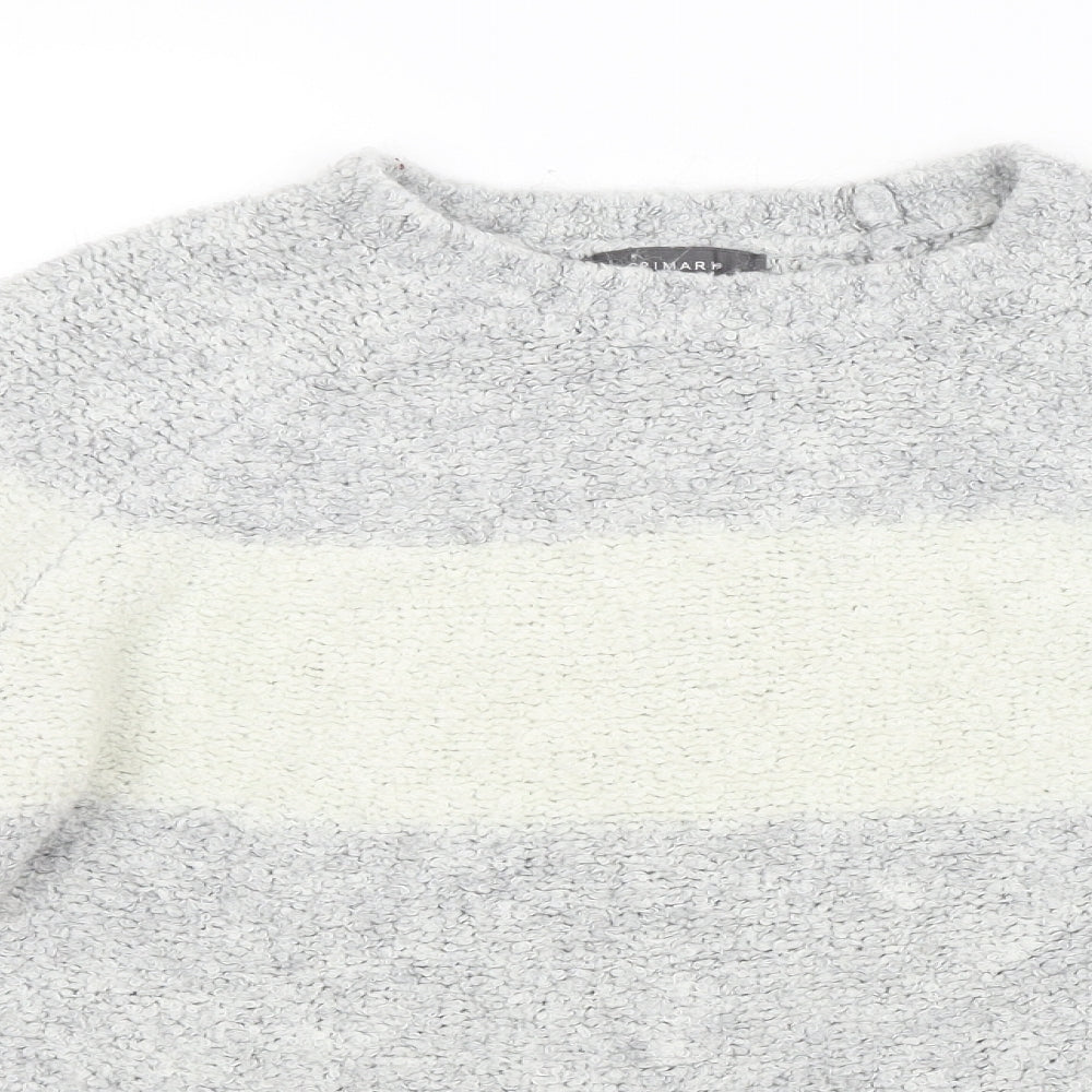 Primark Womens Multicoloured Striped  Pullover Jumper Size 12