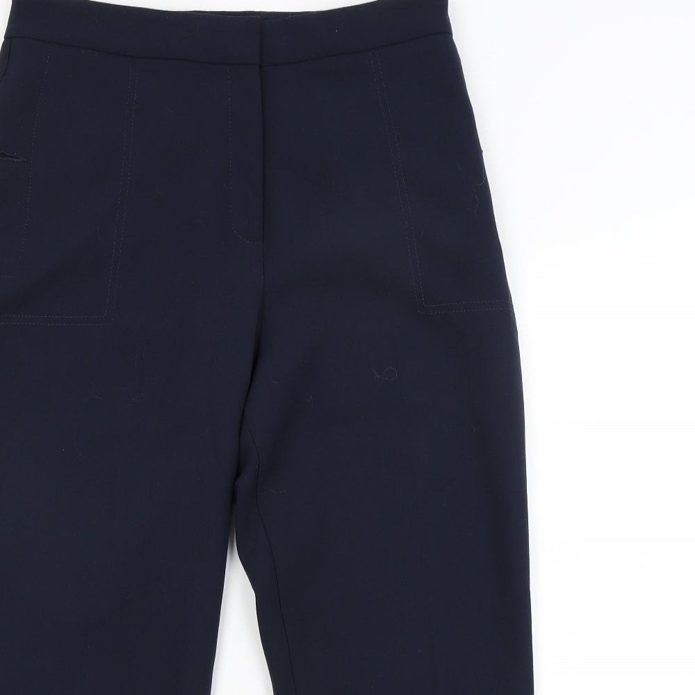 Womens UK Size 14 M&S Regular Fit  Blue Trousers