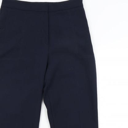 Womens UK Size 14 M&S Regular Fit  Blue Trousers