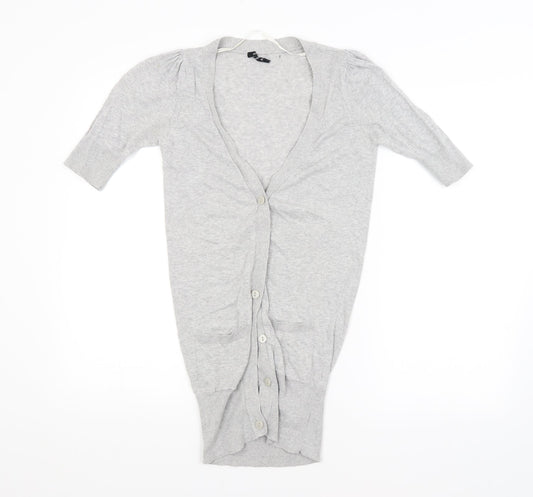Womens UK Size 8 Atmosphere Grey Cardigan Jumper