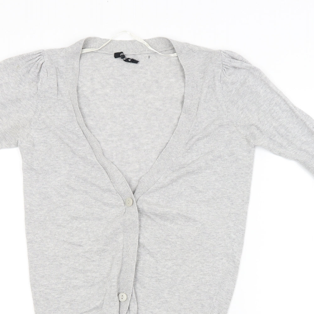 Womens UK Size 8 Atmosphere Grey Cardigan Jumper
