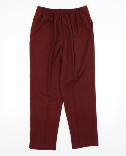 Womens UK Size 14 Saira of Manchester Regular Fit  Red Trousers
