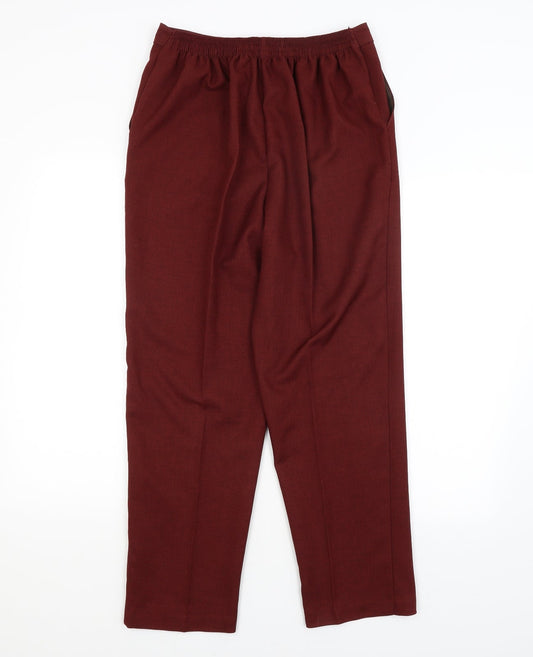 Womens UK Size 14 Saira of Manchester Regular Fit  Red Trousers
