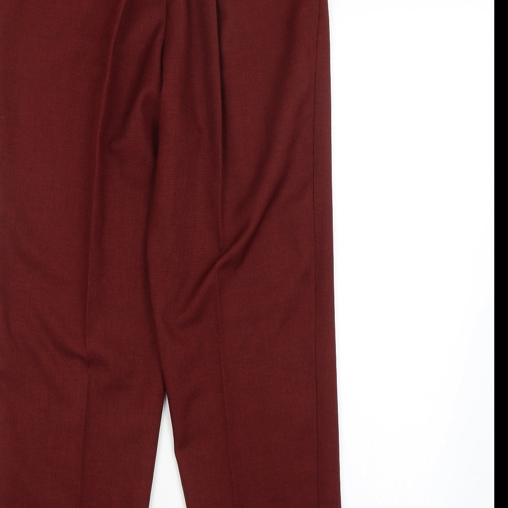 Womens UK Size 14 Saira of Manchester Regular Fit  Red Trousers