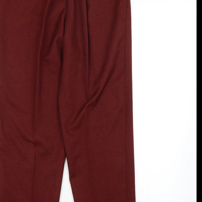 Womens UK Size 14 Saira of Manchester Regular Fit  Red Trousers