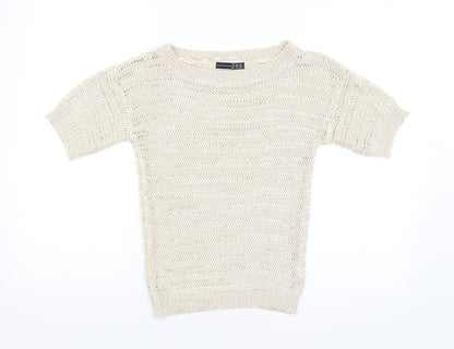 Womens UK Size 6 Atmosphere Beige Pullover Jumper