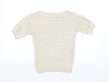 Womens UK Size 6 Atmosphere Beige Pullover Jumper