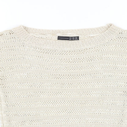 Womens UK Size 6 Atmosphere Beige Pullover Jumper