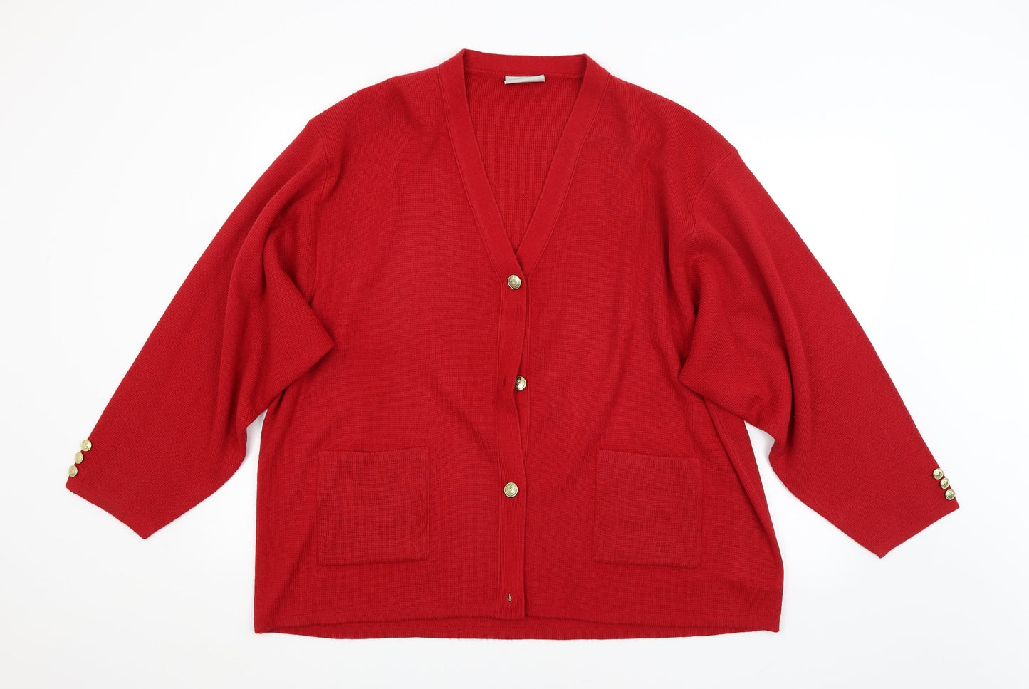 Daxon Womens Red   Cardigan Jumper