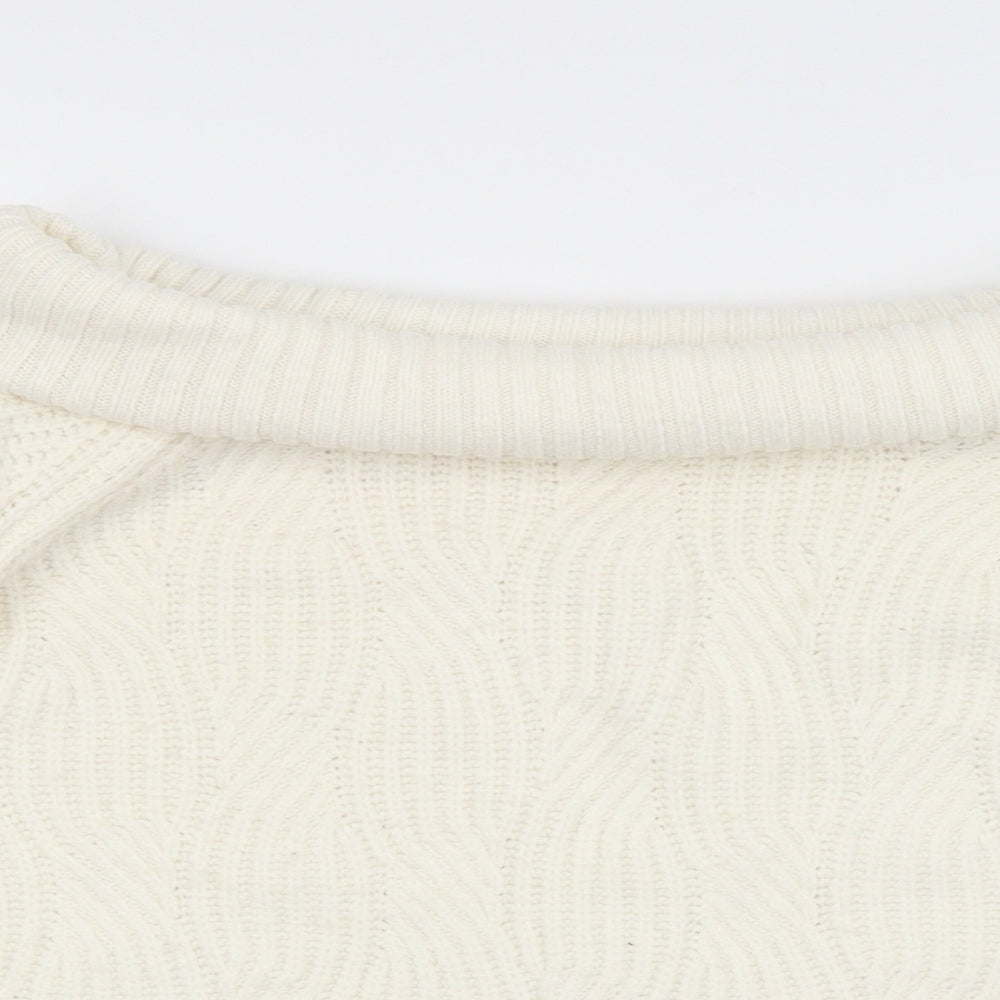 Womens UK Size 10 Miss Selfridge White Pullover Jumper