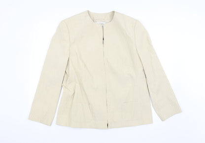 Dinomoda Womens Beige   Jacket  Size 16