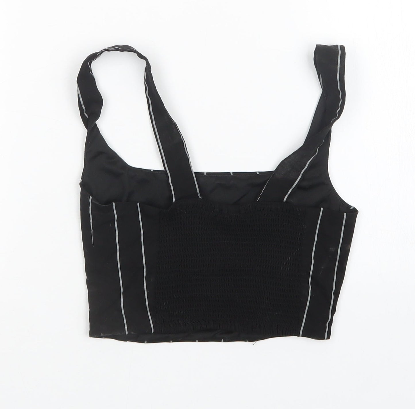 Divided by H&M Womens Black Striped  Basic Tank Size 4