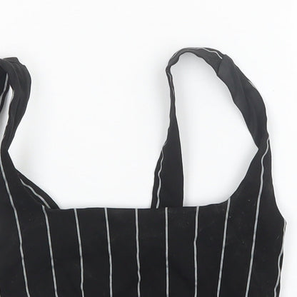 Divided by H&M Womens Black Striped  Basic Tank Size 4
