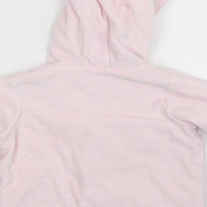 M&S Girls Pink   Full Zip Jumper Size 9-12 Months
